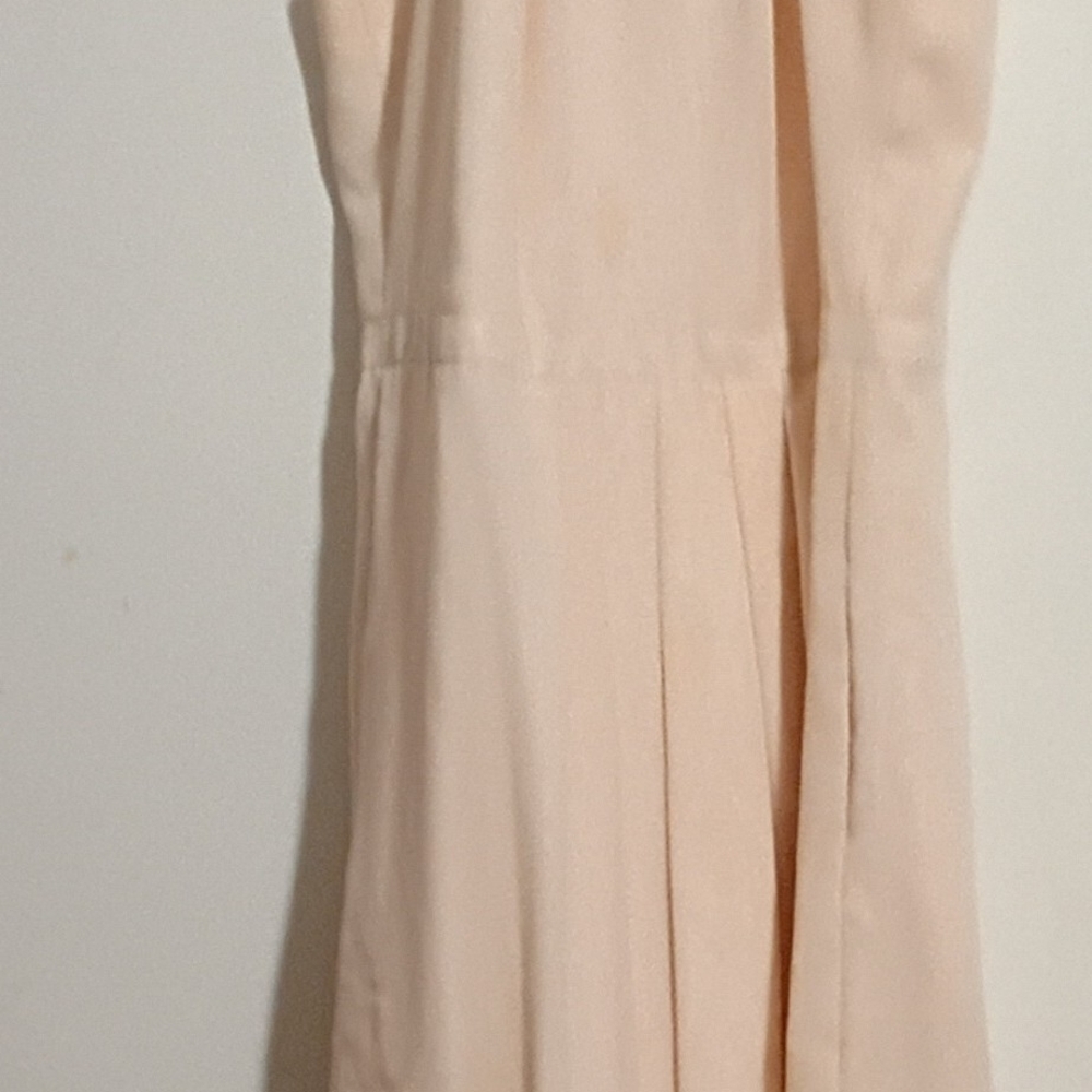 Blush Pink Sleeveless Pleated Dress